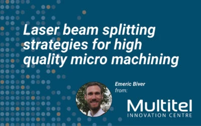Laser beam splitting strategies for high quality micro machining